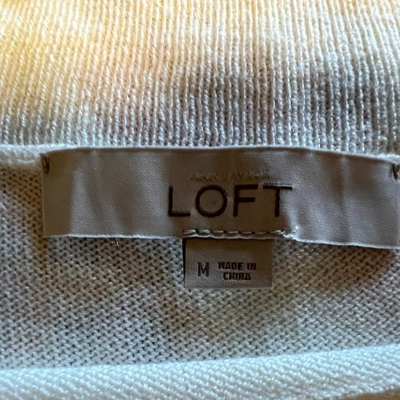 Loft Off-White/Cream Tunic Sweater - Medium - Picture 3 of 4